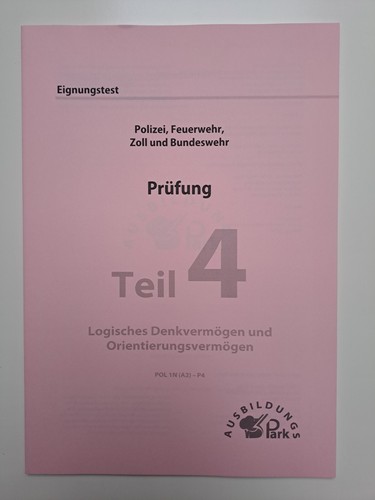Der Eignungstest / Einstellungstest zur Ausbildung bei Polizei, Feuerwehr, Zoll - Bild 3 von 7