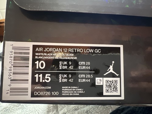 Size 10 - Jordan 12 Retro Low 25 Years In China 2022 - Picture 2 of 4