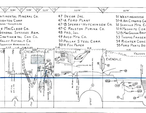Pennsylvania Railroad Buckeye Division Industry Track Chart PDF pages on DVD - Picture 5 of 7