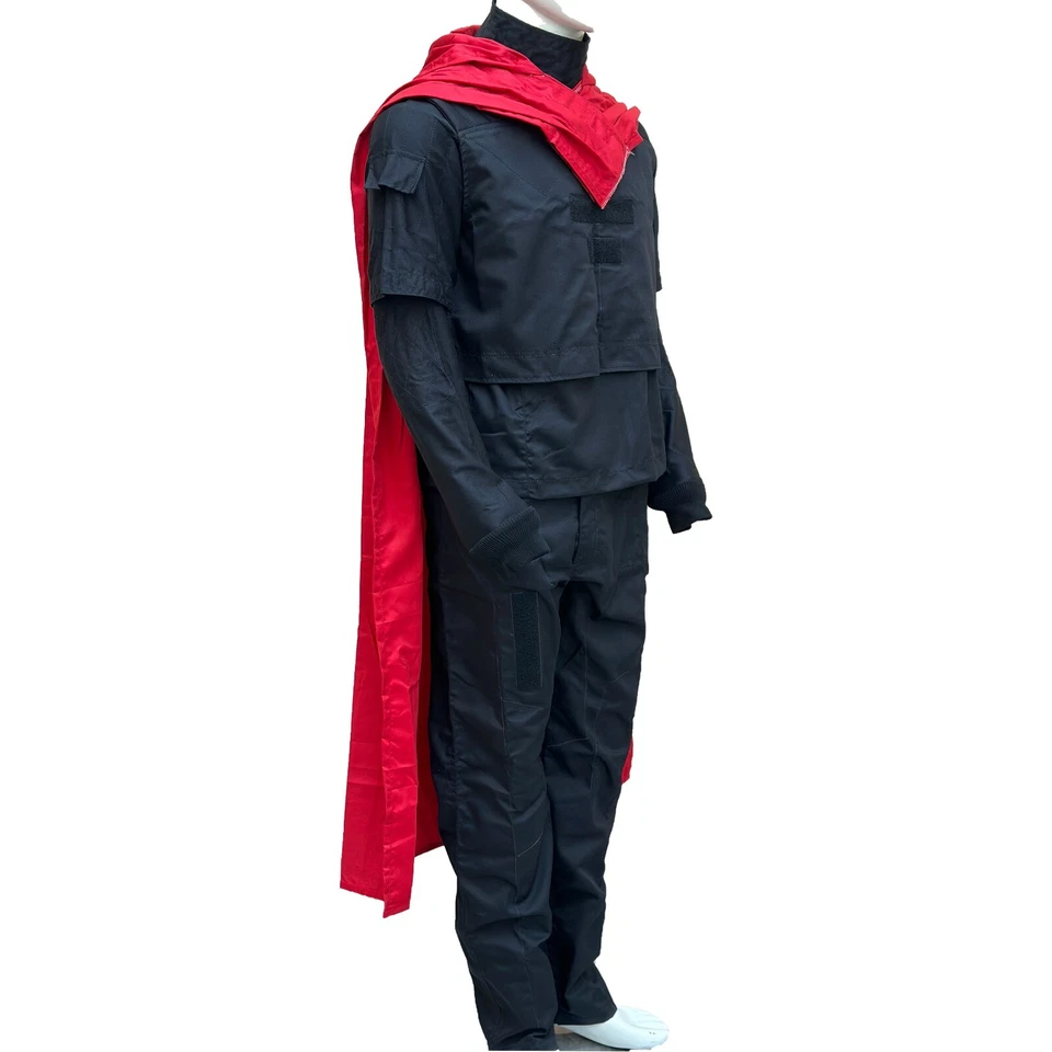 Mandalorian FLight Suite Star War Disfraces Juegos con disfraces Cazarrecompensas Negro y deberá Foto 3 de 4