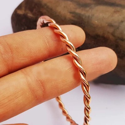 Pure Copper Bangle ,Tensor Ring Bracelet ,Pure Copper stacking bangle, AS#029