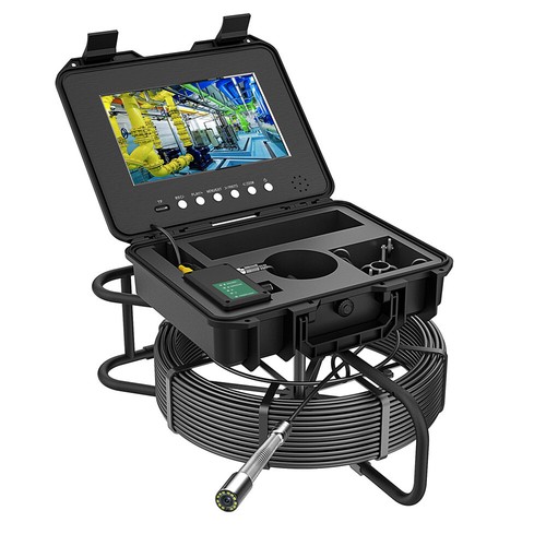 ESANHAO 100m/320ft Drain Sewer Camera Pipe Inspection Camera DVR 10.1'' Monitor - Picture 6 of 23