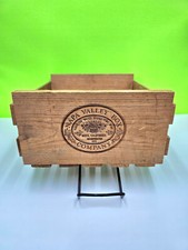 Napa Valley Box Company Double Wooden Cassette Tape Storage Holder Rack Crate