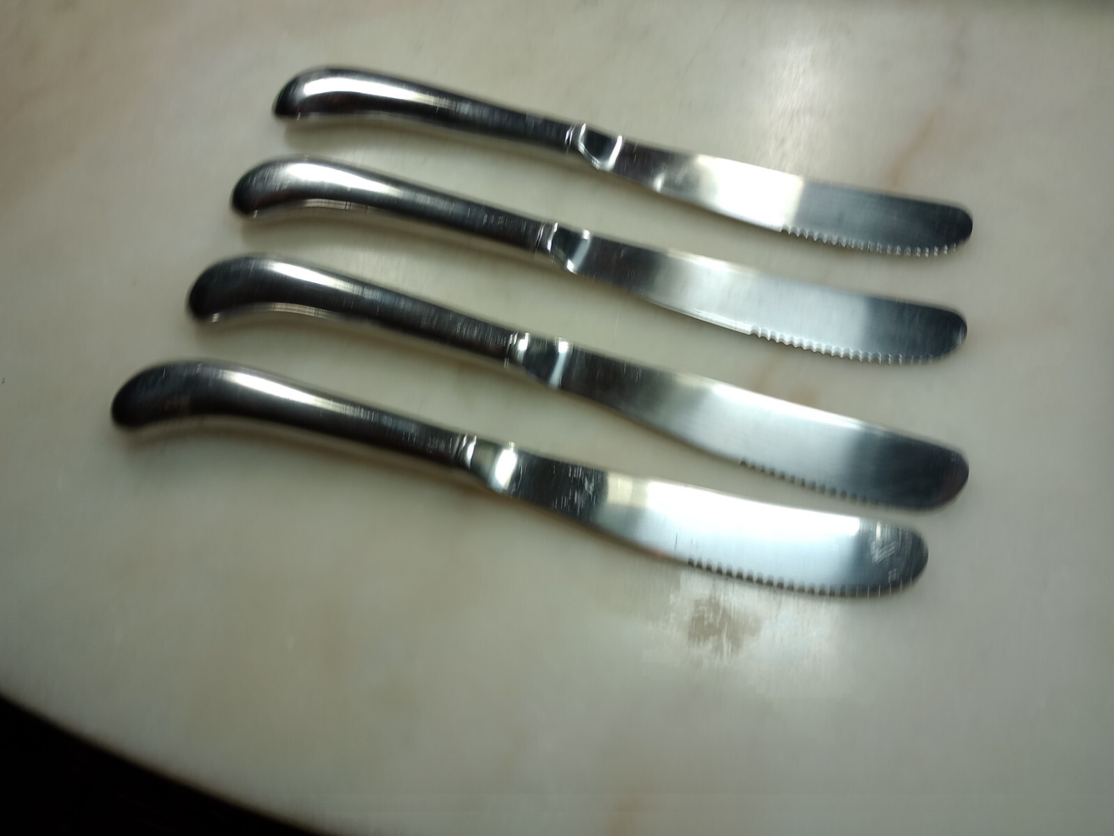 4 Pc Pistol Grip Dinner Knives 9” Stainless JAPAN Flatware eBay