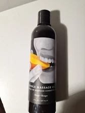 Earthly Body Edible Massage Oil 8oz -  Mango -Mangue