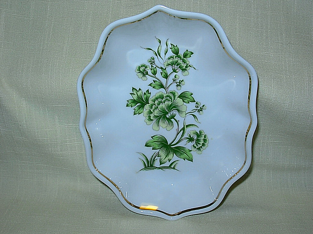 ホロハーザ（Hollóháza） Vintage Hollohaza Porcelain Floral Bowl Plate Dish Hand Painted 7