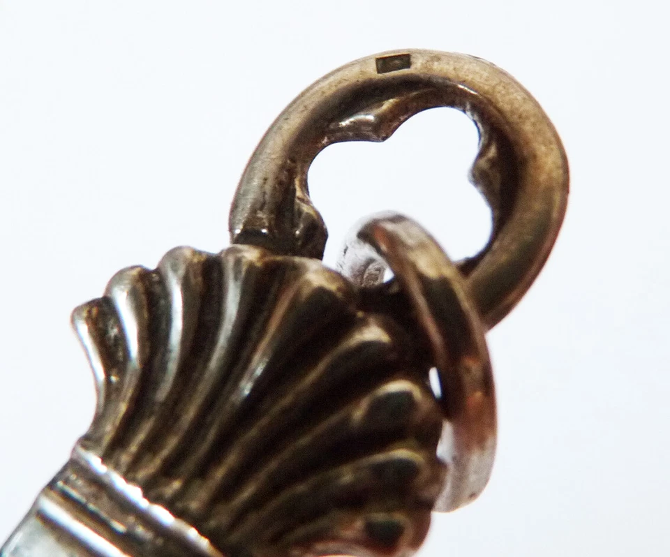 Tres Grande croix pendentif ARGENT bijou ancien 19e Silver  antic cross 12 cm - Photo 4/4