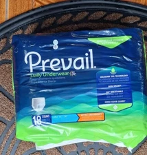 Prevail Per-Fit Incontinence Unisex Underwear - White, Size L, Pack of 18