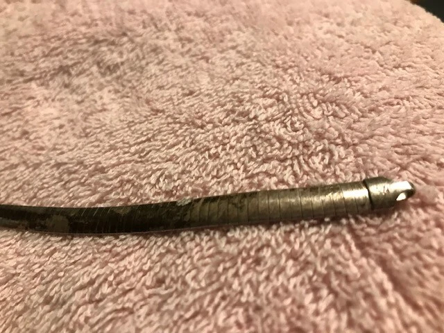 Collar de cadena de eslabones lisos italianos rodio de plata de ley 24,5 g Foto 4 de 4