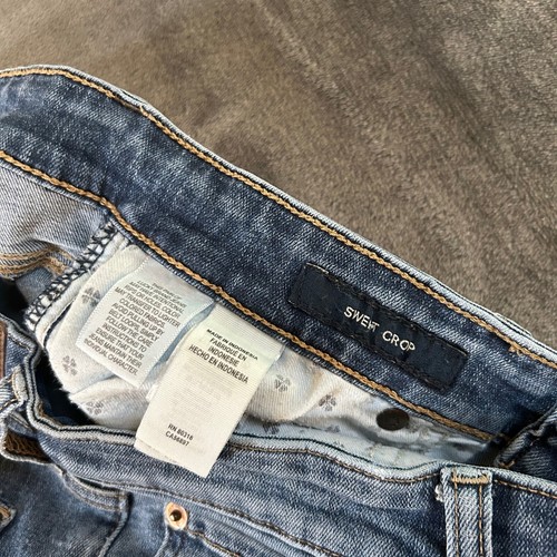 Lucky Brand Sweet Crop Straight Leg Jeans Denim Pants Womens 6 28x27" - Picture 3 of 11