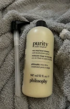 Philosophy Purity Made Simple One Step Facial Cleanser - 32 Oz Sealed W/Pump