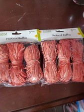 2Pkgs Floral Garden Natural Raffia Orange 3pcs each Pkg-SHIPS SAME BUSINESS DAY