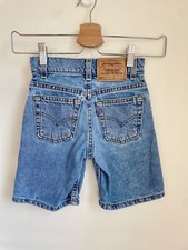 Vintage 7 Slim Levis 550 Denim Jean Shorts Boys 90s EUC