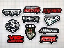 Thrash Metal Vinyl Sticker Lot 10 Pack SET 2 punk crossover death black skate