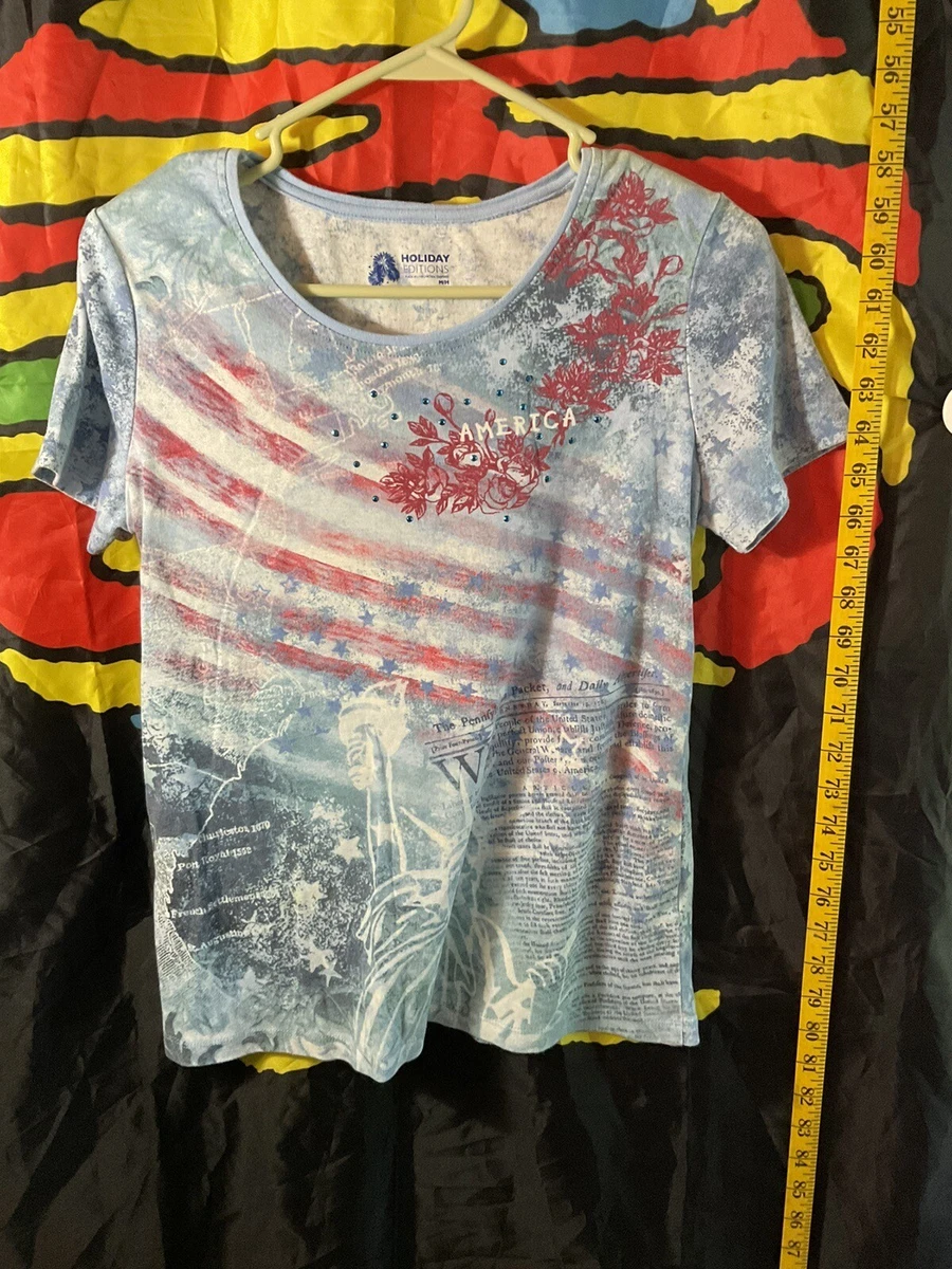 Women's plus size fourth of 2025 july shirts