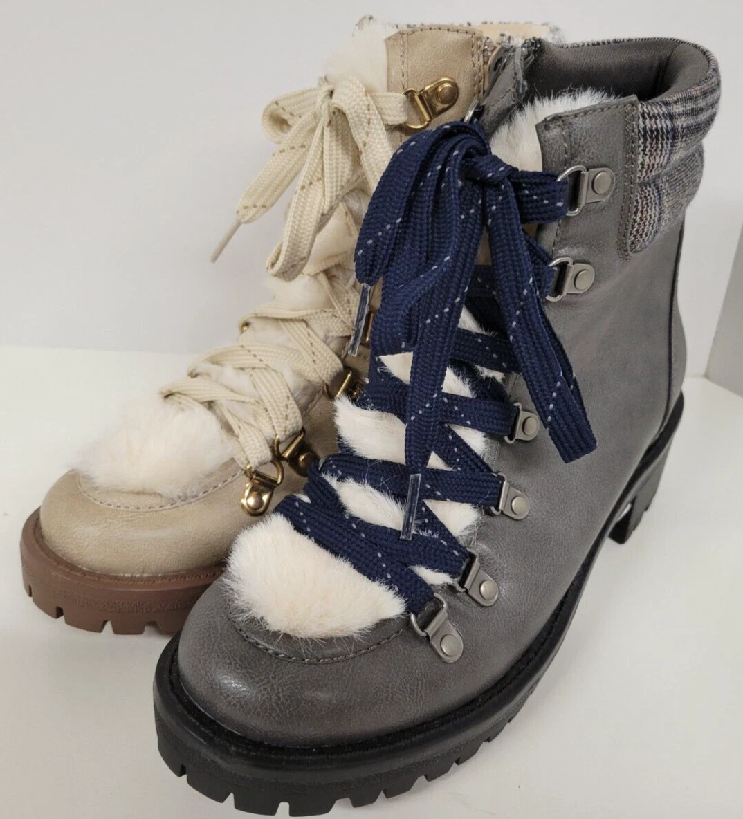 Maurices gray boots sale