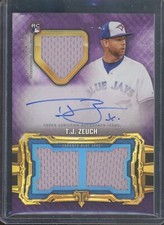 2020 Topps Triple Threads TJ ZEUCH #RFPAR-TZ RC Rookie Purple Patch Auto /75 RPA