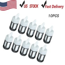 10x Filtro carburante doppia porta per soffiatore foglie Stihl BR600 BR550 BR500 0000 350 3514