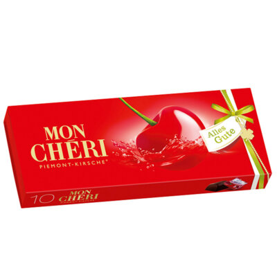 Mon Cheri Likör Kirsch Pralinen aus Halbbitterschokolade 105g
