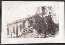 1925 SANTA BARBARA LOS ANGELES CALIFORNIA EARTHQUAKE NATIONAL GUARD CHURCH PHOTO
