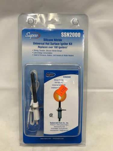 Supco SSN2000 Silicone Nitride Universal Hot Surface Igniter Kit *New