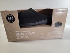Wayland Square Unisex Memory Foam Slippers Size M Mens 8 - 9 Womens 9 - 10