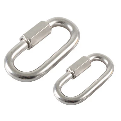 PRIOSTAHL Schraubverbinder Schnellverschluss Karabiner Edelstahl V4A Rostfrei kettenglied