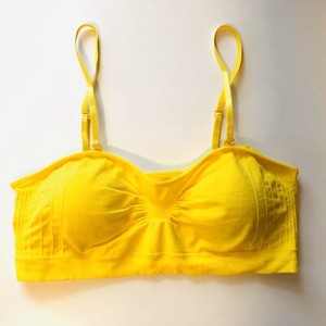 yellow bandeau bra