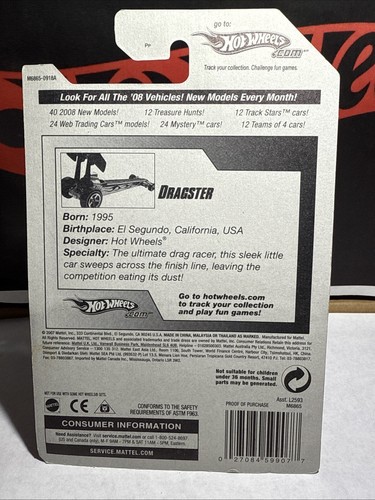 Hot Wheels 2008 Team Drag Racing DRAGSTER (silber) 159/196 mit 5SP unlackiertem Sockel - Bild 3 von 6