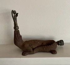 Vintage Cast Iron Alligator Figural Lawn Sprinkler Florida Gators Fan Gift