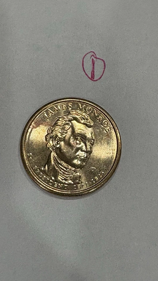 Moneda de dólar presidencial P James Monroe 2008 ¡Casa de moneda de Estados Unidos!! Foto 3 de 4