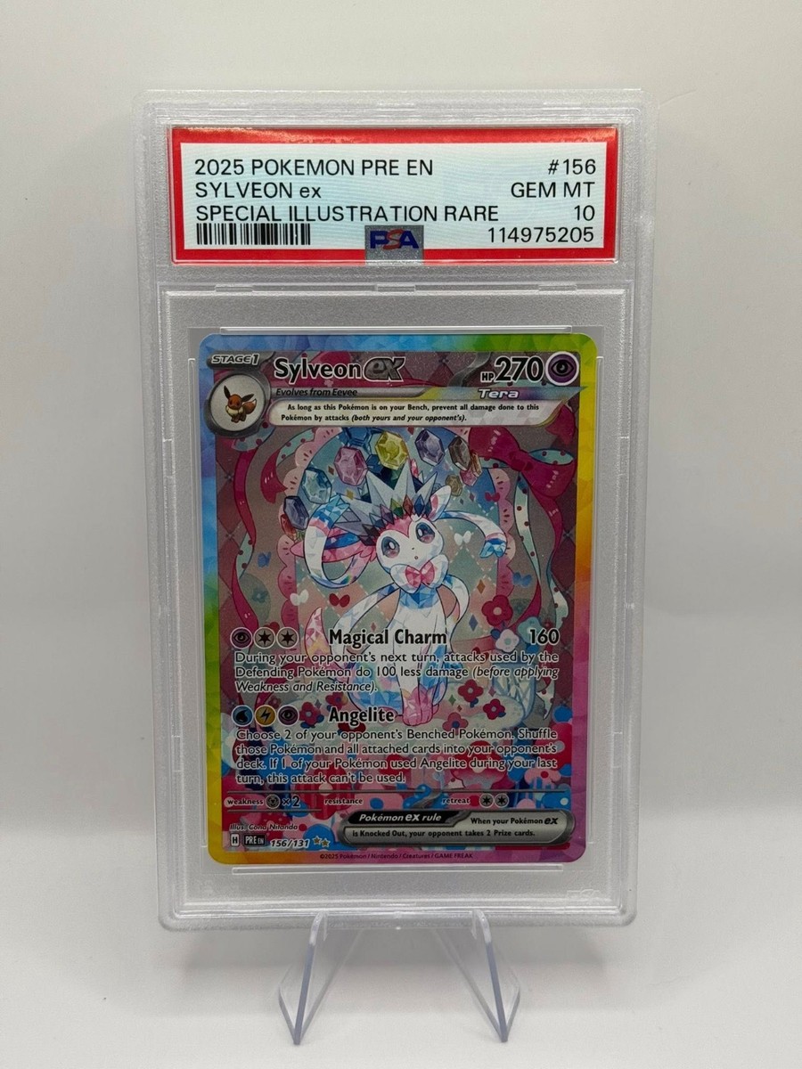 POKEMON SYLVEON EX PRISMATIC EVOLUTIONS SIR 156 PSA 10 GEM MINT