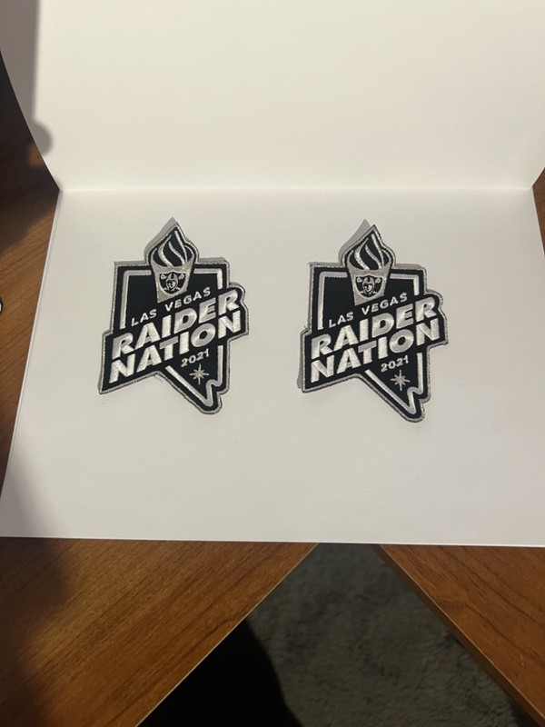 Las Vegas Raiders  "RAIDER NATION 2021 PATCH  LOT (2)