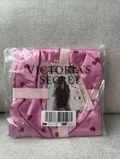 Victoria  s Secret Satin Short Pajama Set Pink Hearts Size S NWT