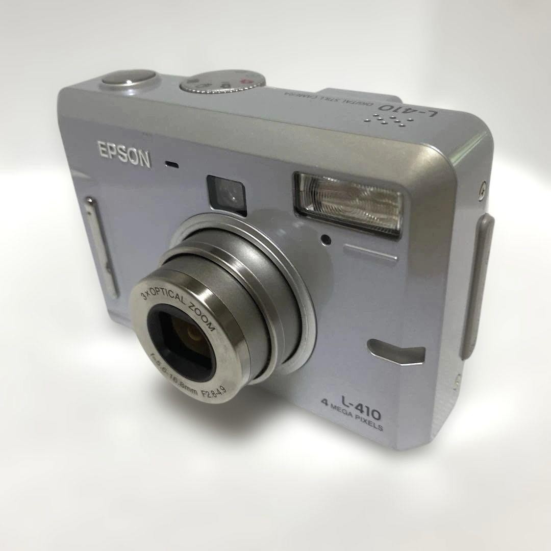 超美動作品　EPSON L-410 デジカメ Epson L-410 Digital Camera Kit with SD Card & Batteries Used