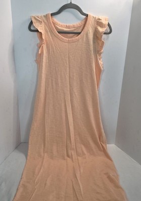 Universal Thread Women's Ruffled Sleeve Midi Dress, Coral, Size S, NWT (0166)