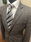 Sartorial Benton Plaid Sport Coat Blazer Jacket Gray Men 38R — photo 3