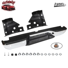 Chrome Rear Step Bumper Assembly W/ Sensor Hole For 13-21 Nissan Frontier