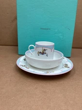 Tiffany & Co. Merry-go-round mug bowl plate 3 pieces in box