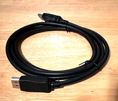 Display port to Display Port Cable DP Male to Male Cord 4K HD Latches 6.6ft