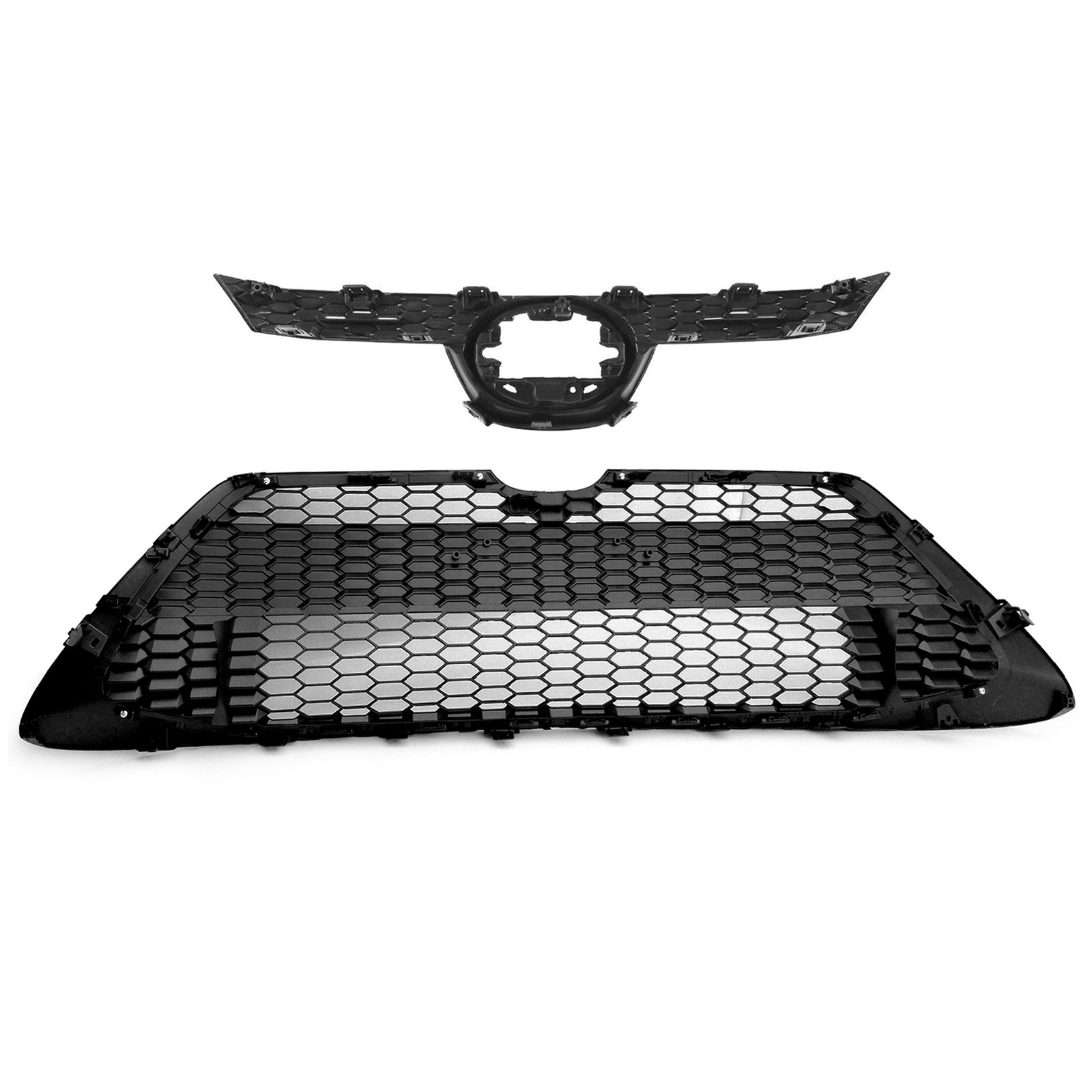 For 2020 2021 2022 Toyota Corolla LE XLE Front Bumper Upper & Lower Grille Set