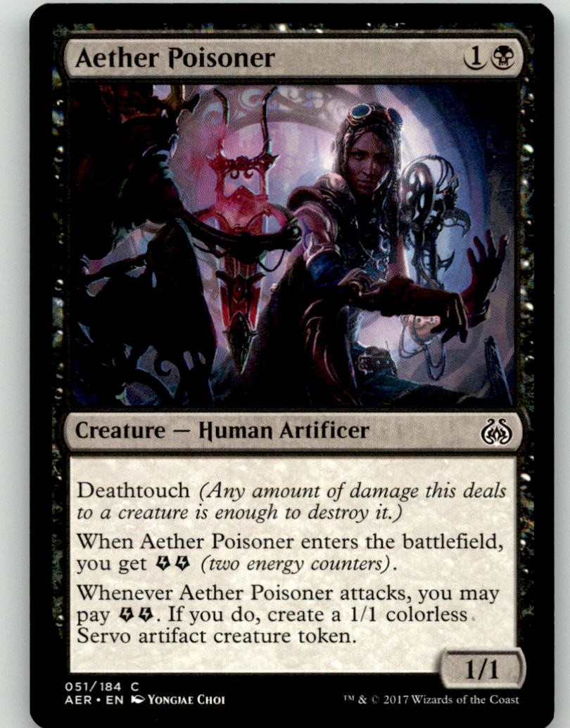 MTG Aether Poisoner 51 Common Aether Revolt Lightly Played
