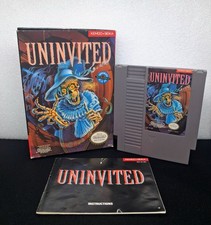 Uninvited CIB Tested Nintendo NES 1991 Great Condition Has Manual Promo