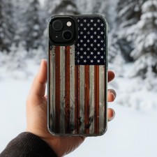 AMERICAN FLAG ART IPHONE 12 13 14 15 16 PRO PLUS PHONE CASE, 2 IN 1