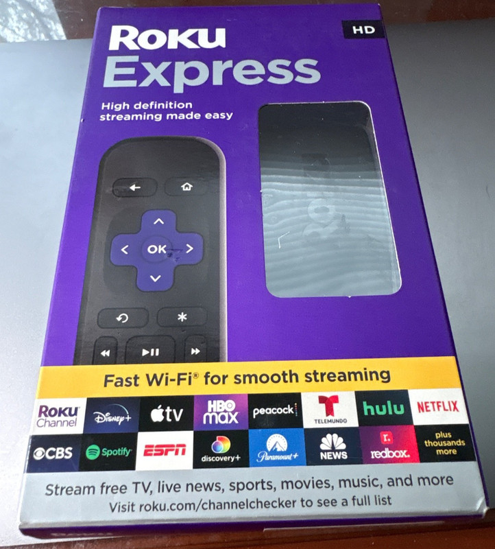 2022 Roku Express HD Roku Streaming Device with Remote - 3960R