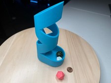 Dice Tower   Zigzag Style  3D Printed Tabletop RPG Accessory  Dungeons  Drago