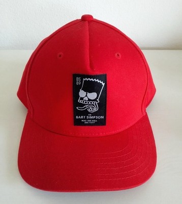 The Simpsons Bart Simpson Snapback Cap rot XS verstellbar Unisex Erwachsene