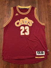 Cleveland Cavaliers Lebron James #23 Throwback Jersey Boys X-Large Adidas