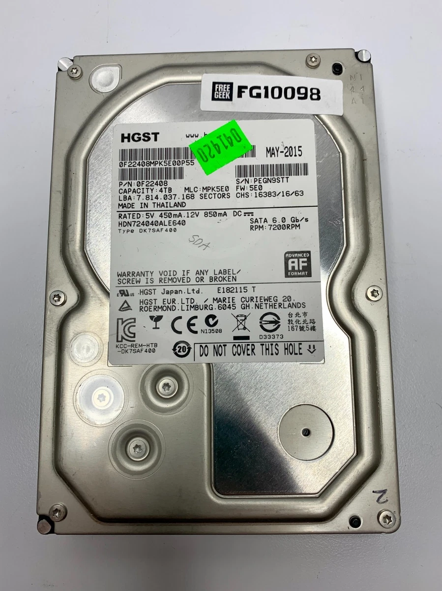 Las mejores ofertas en HGST 4 TB SATA III Unidades de disco duro