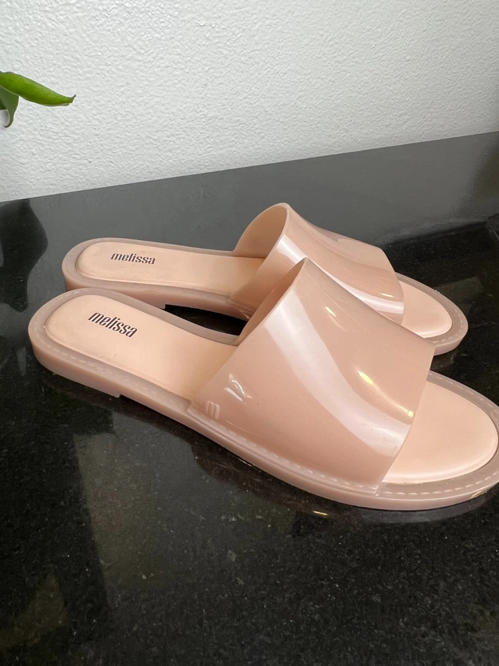 Sandalia vegana Melissa Soul sin cordones para mujer color rosa rubor EE. UU. 9 gelatina de plástico Foto 4 de 4